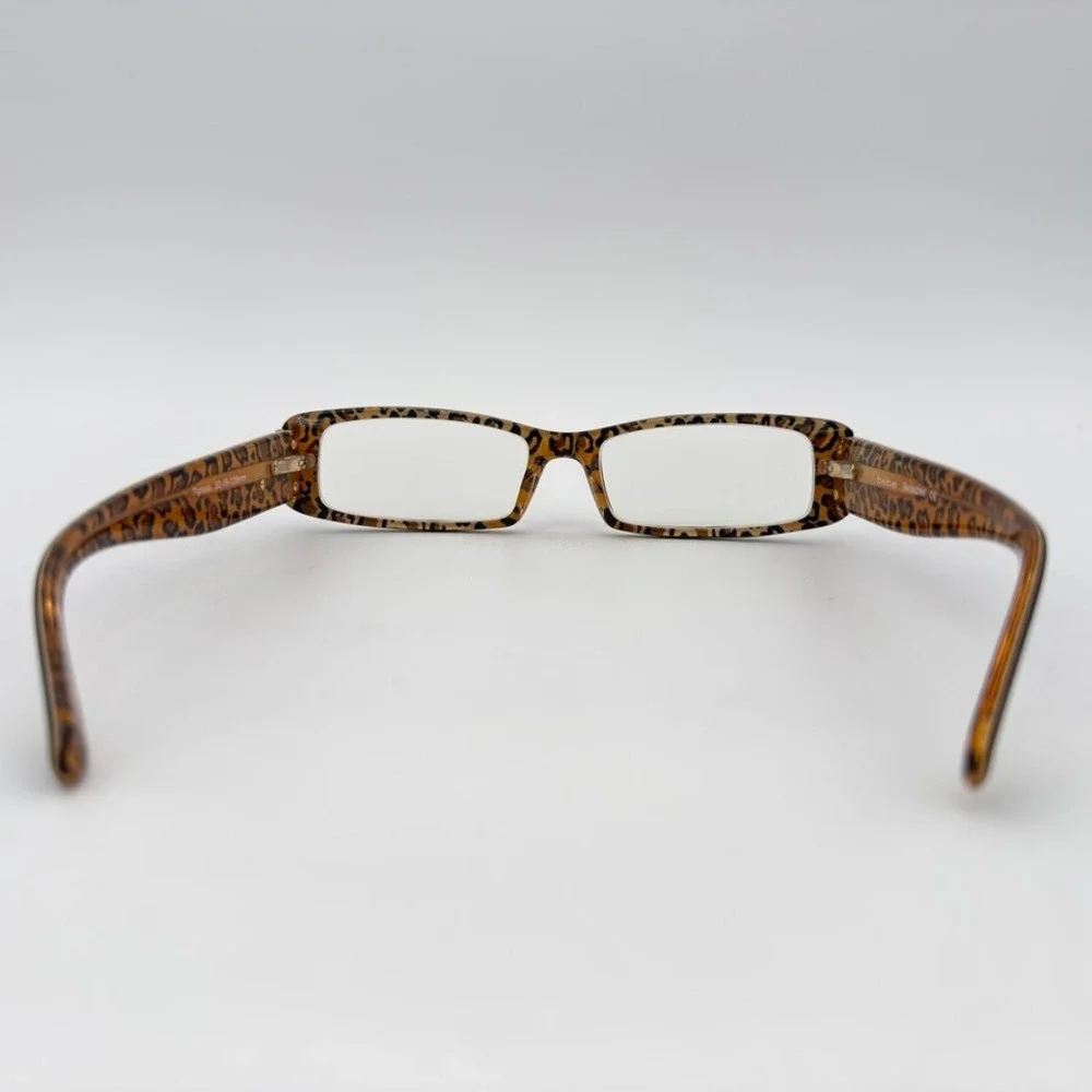 bebe Bedazzled Tigress Leopard‎ Print Y2K Eyeglass Frames 52-16